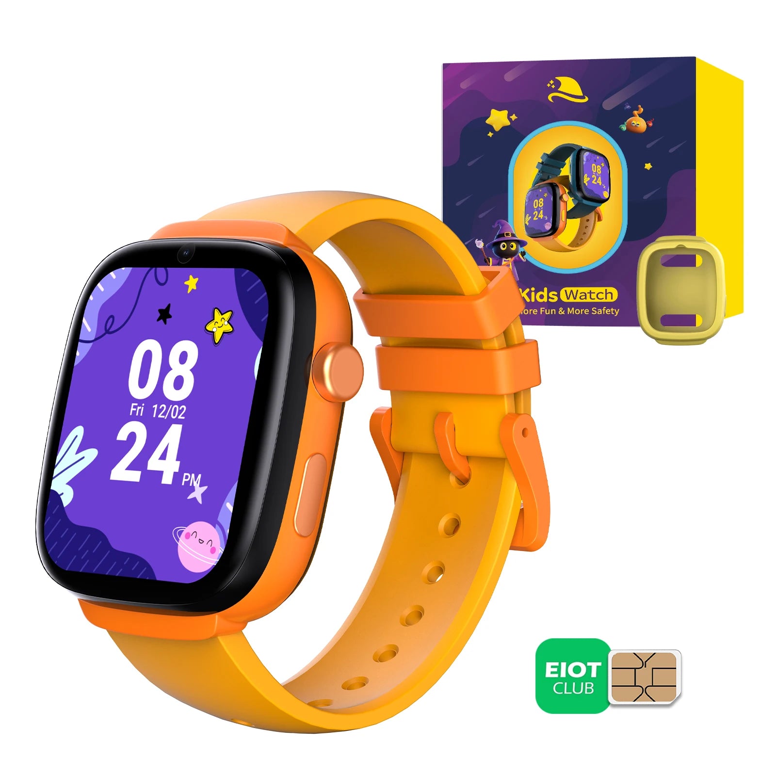 4G Kids Smart Watch with SIM Card, GPS Tracker, Video Call & SOS, Two Way Call, Waterproof Birthday Gift for Boys and Girls