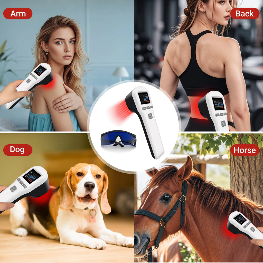 ZJKC Pain Relief Red Light Cold Laser Therapy Machine 880mW LLLT Physiotherapy for Muscle Recovery & Inflammation Reduction