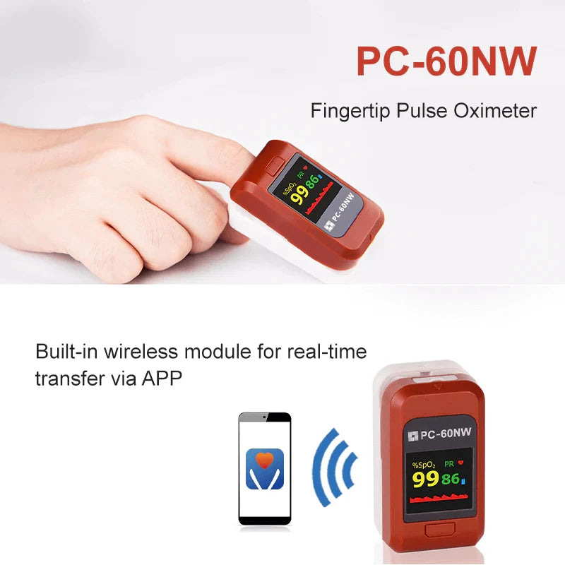Lepu Medical Fingertip Pulse Oximeter Analyzer Suitable for Child Infant Adult Blood Oxygen PC-60NW
