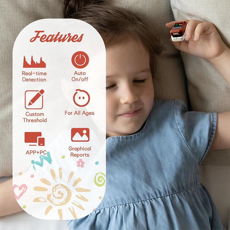 Lepu Medical Fingertip Pulse Oximeter Analyzer Suitable for Child Infant Adult Blood Oxygen PC-60NW
