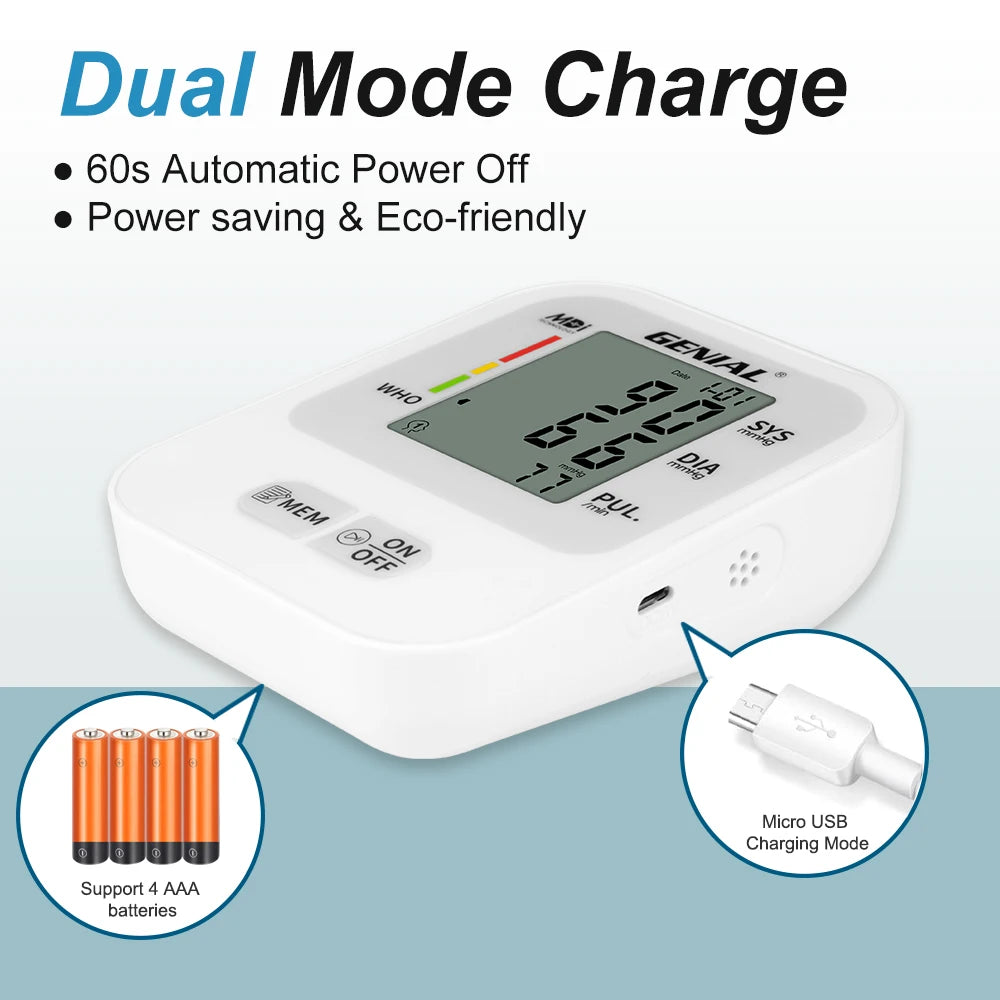 Arm Blood Pressure Monitor, Blood Pressure Machine Upper Arm Large Cuff(8.7"-16.5"), High Automatic Blood Pressure Monitors Cuff
