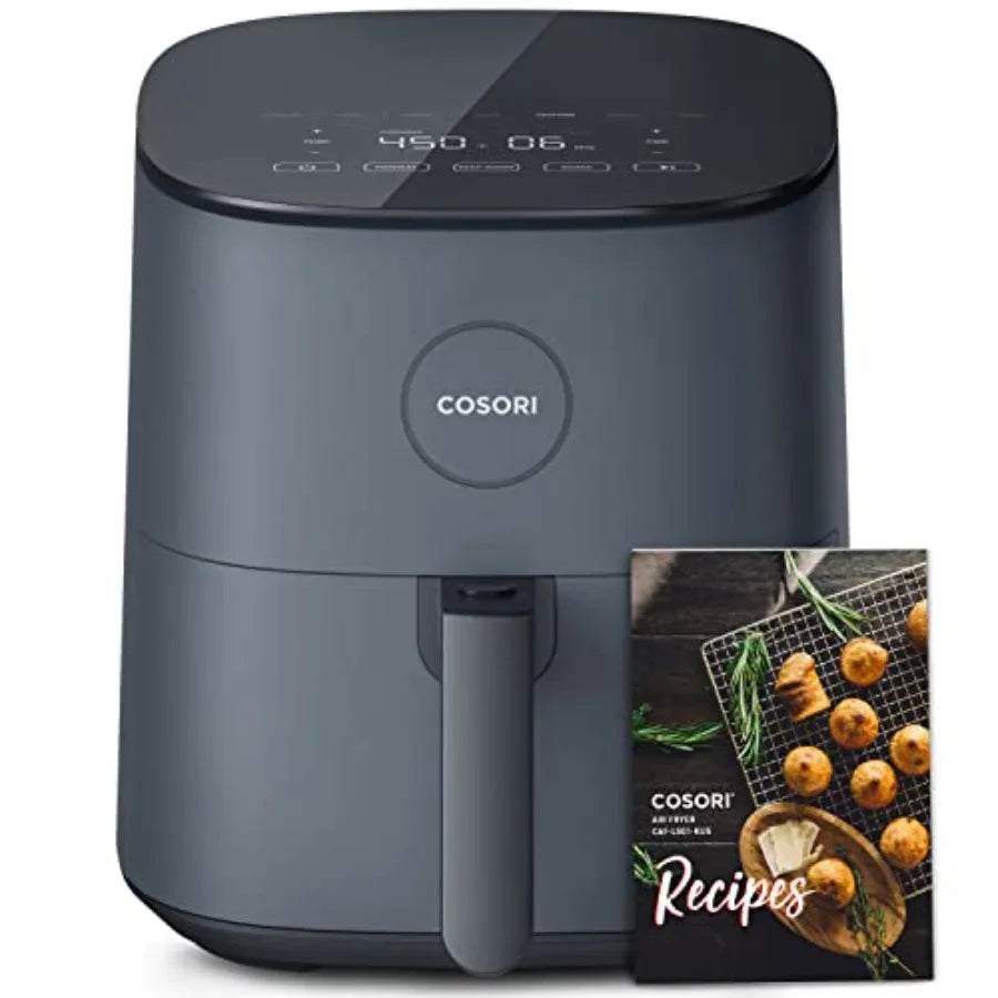 5-Qt Air Fryer Pro LE with 450 Max Temperature 6 Presets 60min Keep Warm 1.7L Electric Tea Kettle Stainless Steel Black Fast He