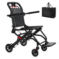 Foldable Wheelchair for Adult , Aluminum Alloy Thin Wheelchair with Flip-up Armrest, Portable Travel Wheelchair, Bearing 286lbs