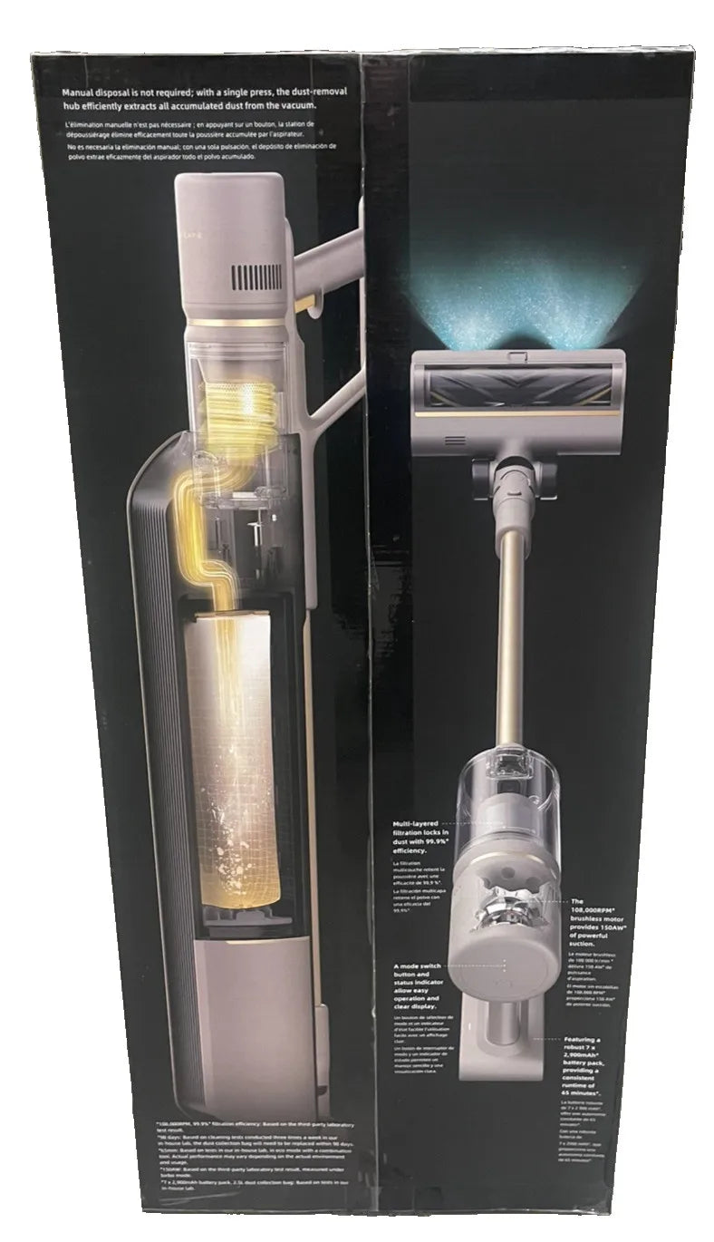Z10 desktop T cordless vacuum cleaner with 2.5L automatic vacuum cleaner smart stick