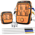 500FT Long Range Wireless Meat Thermometer for Grilling and Smoking with 4 Probes BBQ Grill Kitchen Food Cooking Digital Thermom