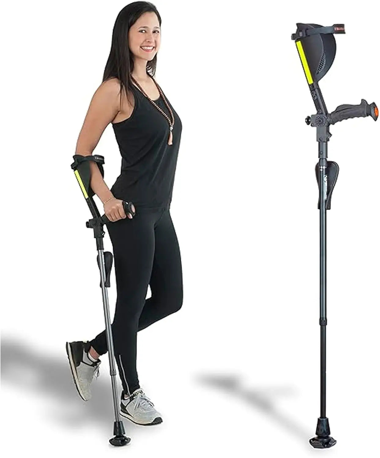 Ergonomic Crutch and High-Performance Cane for Extra Balance, Strong Walking Companion