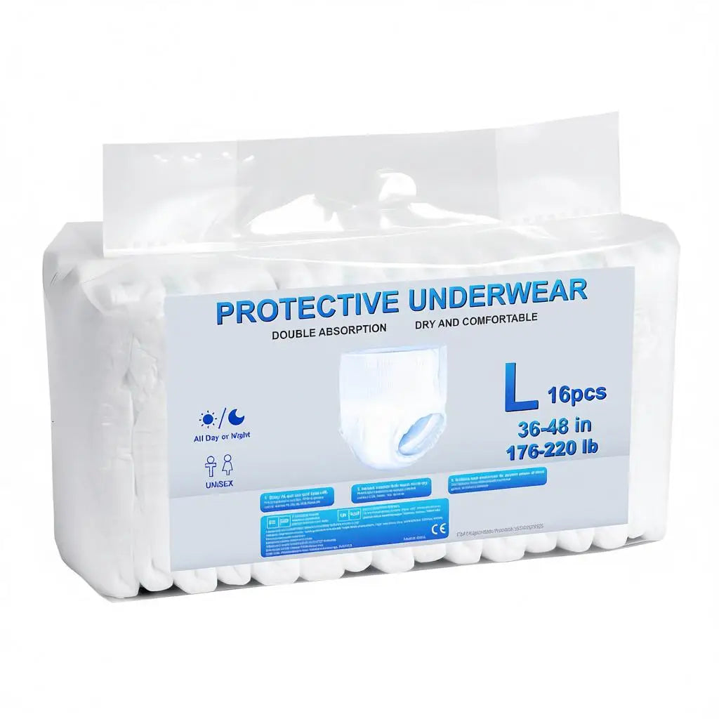 Adult Incontinence Underwear, High Absorbent Protective Underwear for Men & Women, Disposable Adult Pull-ups Diaper with Leak