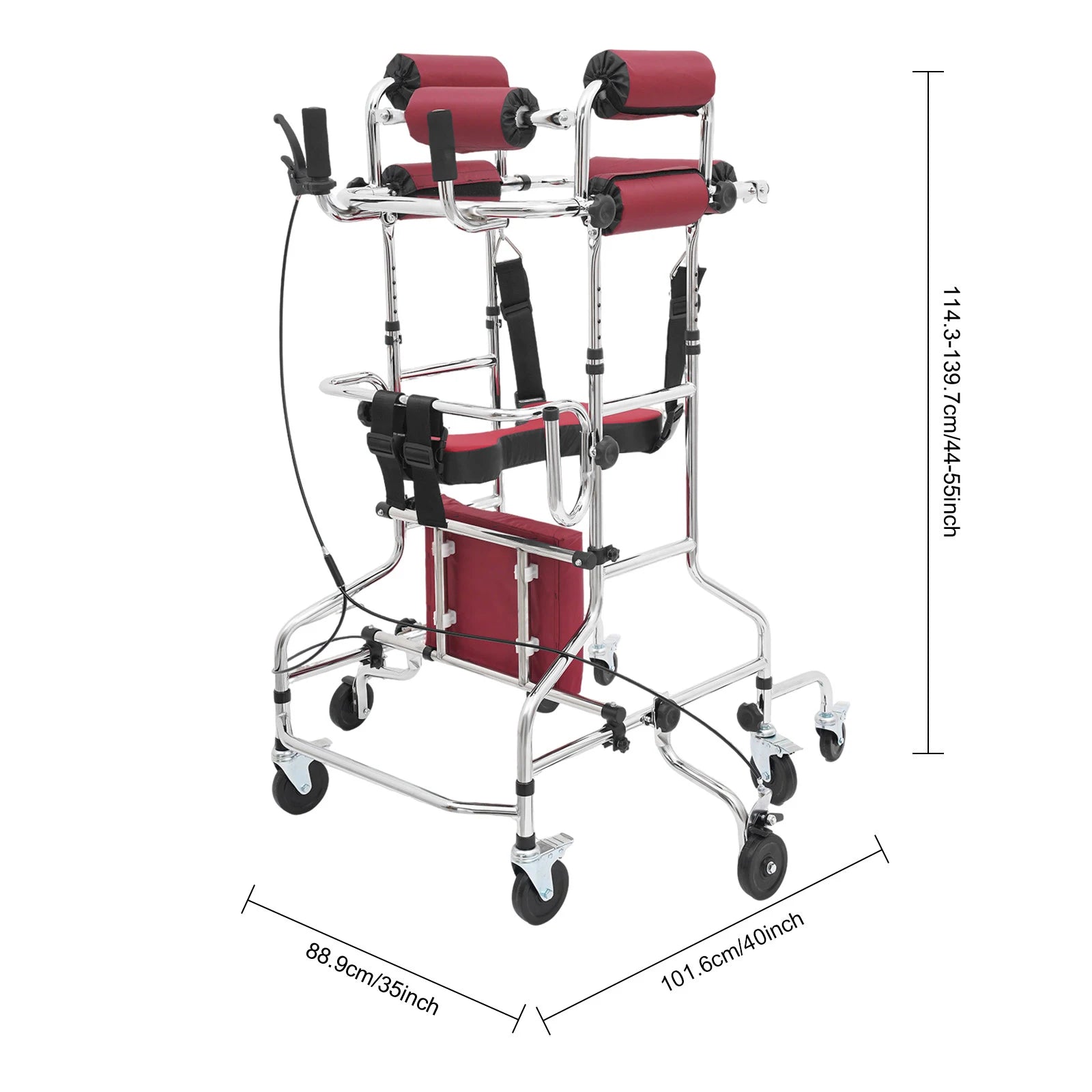 Adult Walker for Seniors Adult Standing Walker Walking Aid with Adjustable Height and Width Adult Standing Walker Aid Woman/Men