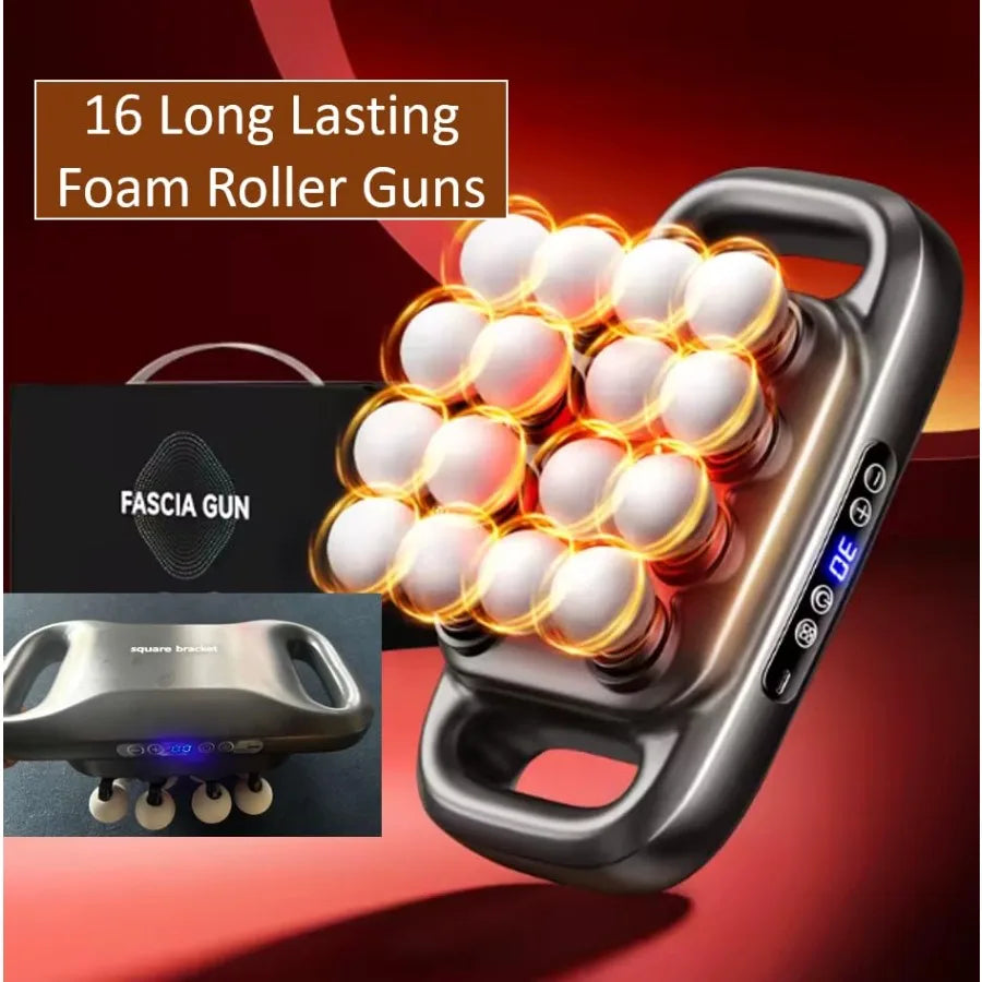 's Professional 10-Head Massage Gun Deep Tissue Muscle Recovery Pain Relief Whole Body Relax Certified 2026 Model Gray
