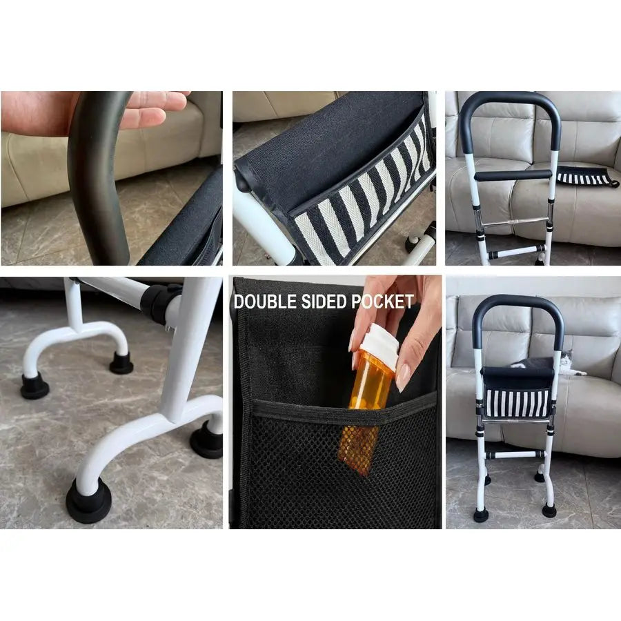 Assist Aid for Elderly Couch Cane Stand Up Assist for Recliner Quad Canes for Seniors Stability Grab Rail Bar for Balance Suppor