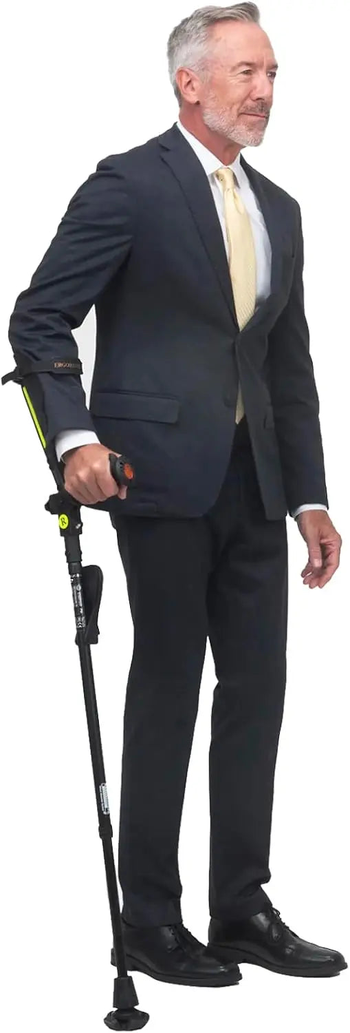 Ergonomic Crutch and High-Performance Cane for Extra Balance, Strong Walking Companion