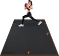Large 6x4ft Gym Floor Mat - Shock-Absorbent, Non-Slip Workout Mat for Weightlifting, Yoga & Cardio