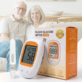KE-86 Blood Glucose Meter Kit 50pcs Test Strips&Sterile Lancet for Diabetes Monitor Digital Glucometer Blood Sugar Meter