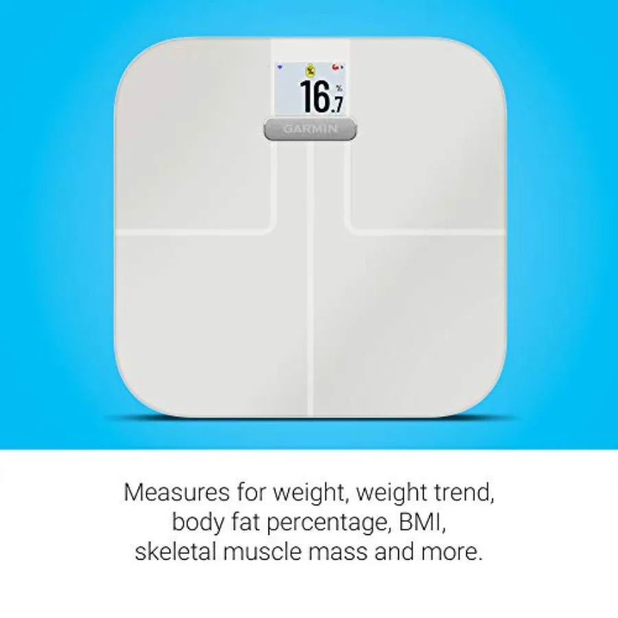Index S2 Smart Scale with Wireless Connectivity for Body Fat Muscle Bone Mass Body Water Measurement White Renewed