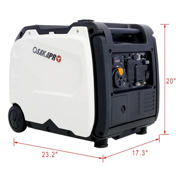 W46560431 Ultra-silent frequency conversion generator white + gray 4500W portable generator electric