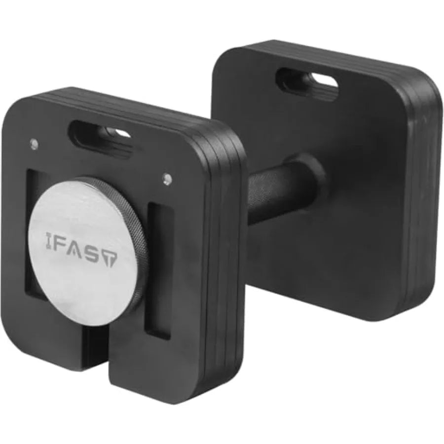 Adjustable Single Dumbbell 20LB/50LB/80LB Square Hex Free Weights with Anti-Slip Steel Handle for Full-Body Home Gym Workouts M