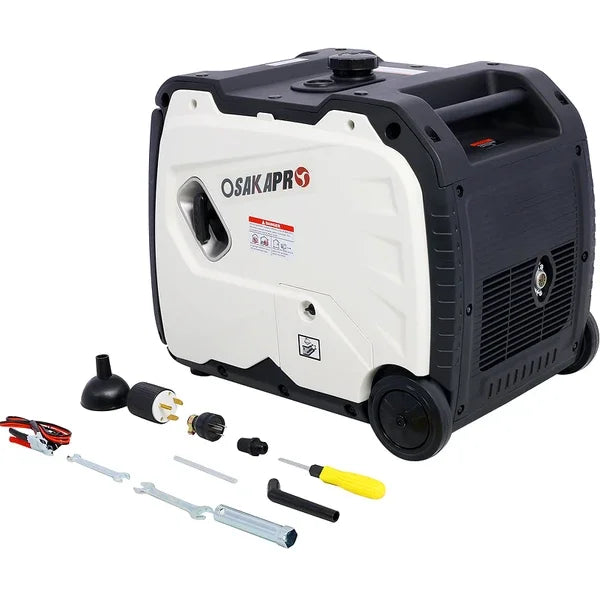 W46560431 Ultra-silent frequency conversion generator white + gray 4500W portable generator electric