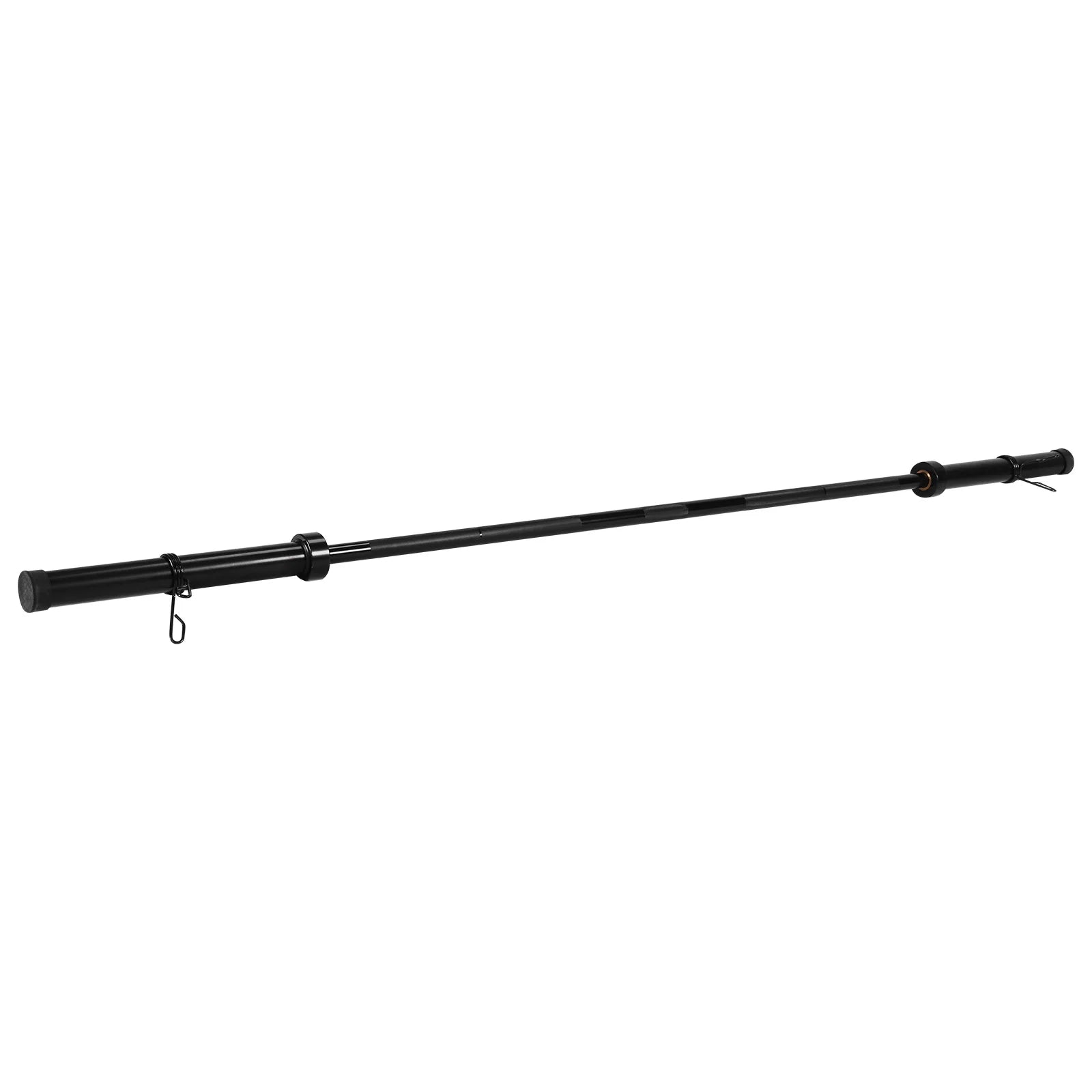 2.2m Gym Barbell Connector with 2 Spring Collars Universal Strength Training Bars for Squats Bench Press Deadlifts