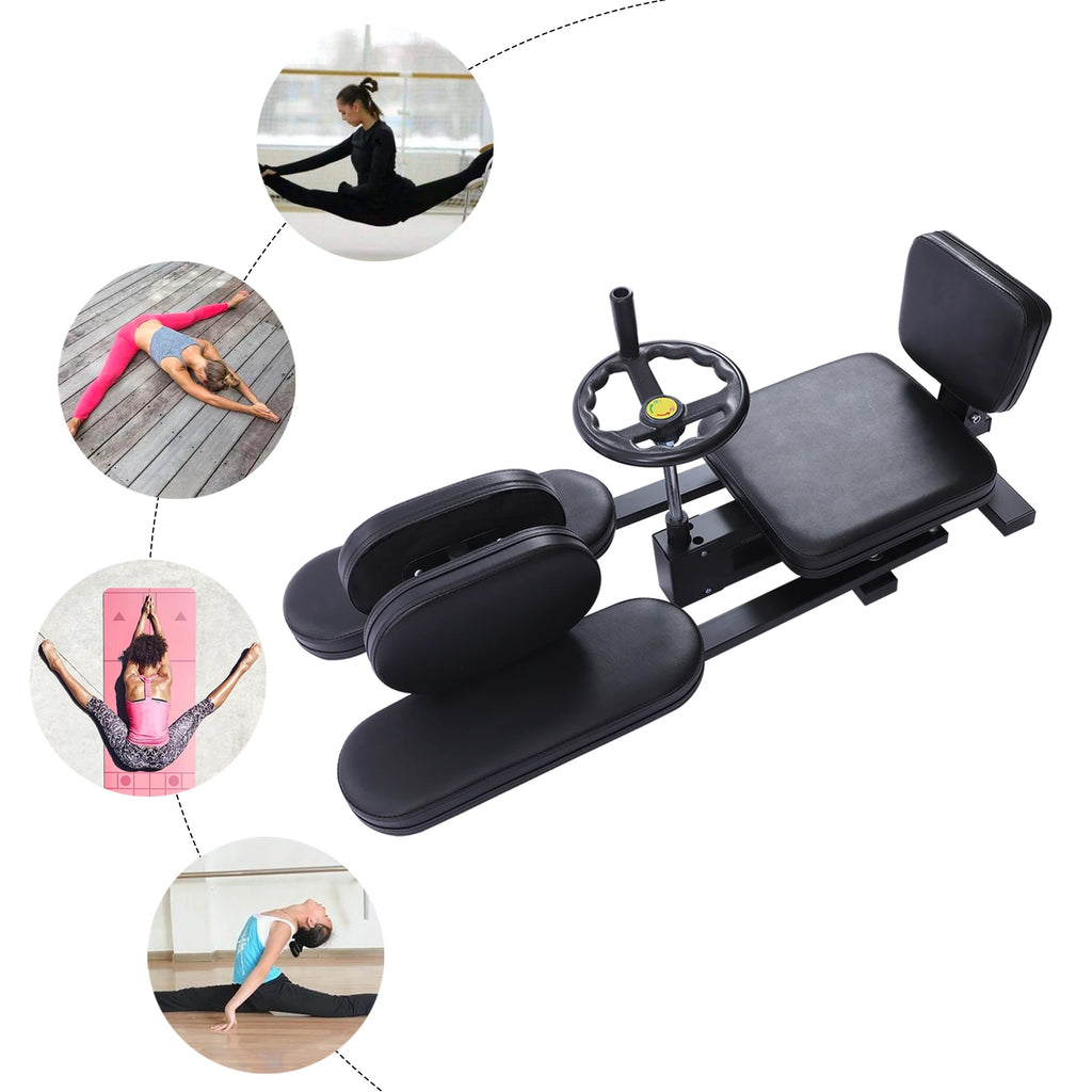 220lbs Load-bearing Capacity Professional Leg Stretcher 180° Adjustable with Handwheel for Splits, Home Gym & Yoga
