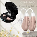 JINGHAO JH-D59C Digital Hearing Amplifier w/ Adaptive ANC, 12H Battery, Portable Charging Case, Noise Reduction - Enhanced Heari