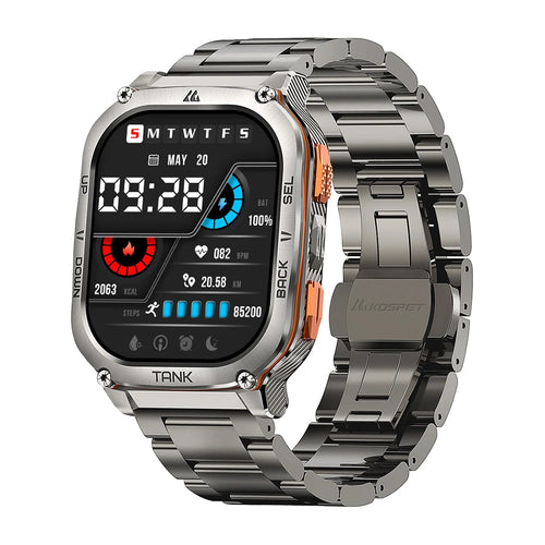 2025 New KOSPET TANK M3 Ultra GPS Smartwatch For Men Waterproof 5ATM AMOLED AOD 480mAh Digital Bluetooth Call Men's Watches