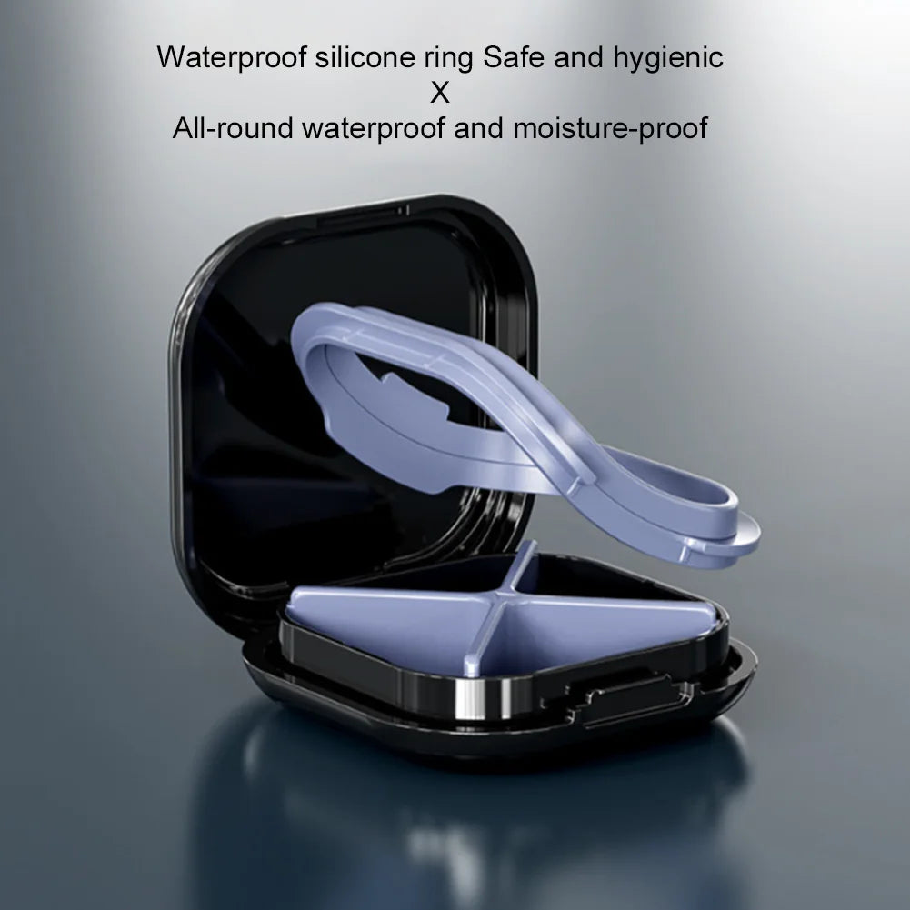 4 Grid Pill Case Portable Medicine Box Moisture-proof Small Pill Organizer Multi-Function Pill Dispenser for Outdoor Travel