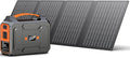 200W Solar Generator with 40W Panel, 146Wh Portable Power Station for Camping & Home Use