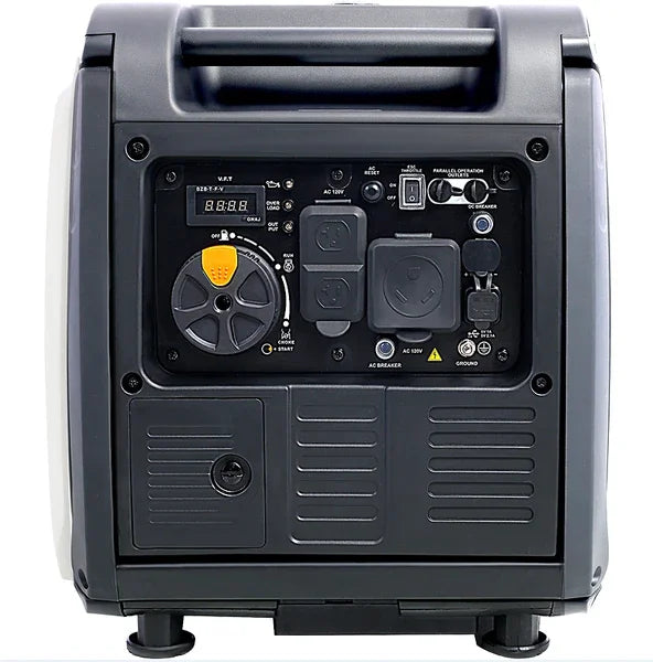 W46560431 Ultra-silent frequency conversion generator white + gray 4500W portable generator electric