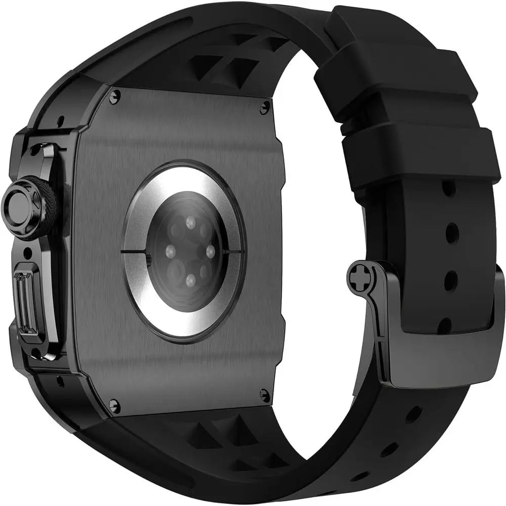SCHIK RM Style StainlSteel Watch Case+Sport Rubber Watch Band Men Women Watch Kit，or Watch Ultra 49MM Diy iication Kit Replaceme
