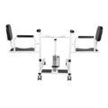 330lbs Hydraulic Patient Lift Chair 180° Split Bath Commode Seat Transfer Adjustable Height Detachable Cushion & Portable Potty