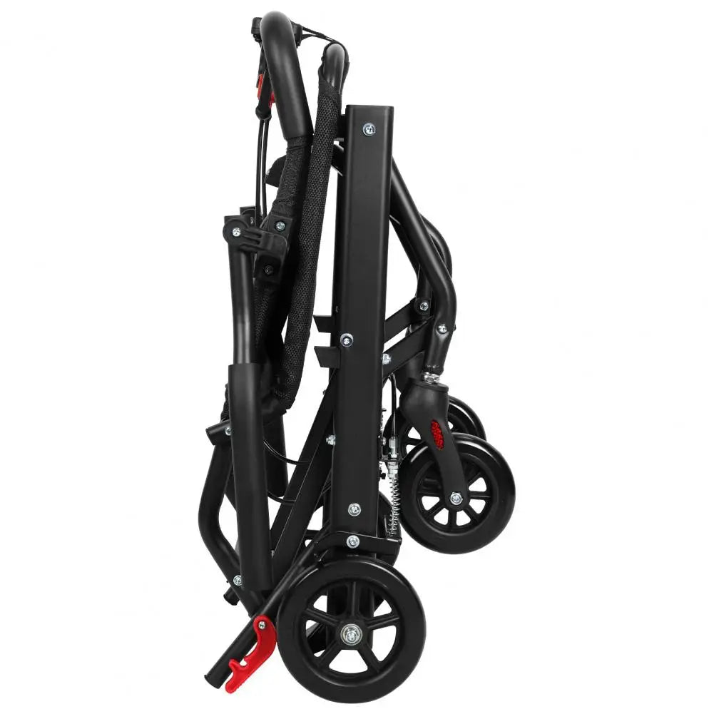 Foldable Wheelchair for Adult , Aluminum Alloy Thin Wheelchair with Flip-up Armrest, Portable Travel Wheelchair, Bearing 286lbs