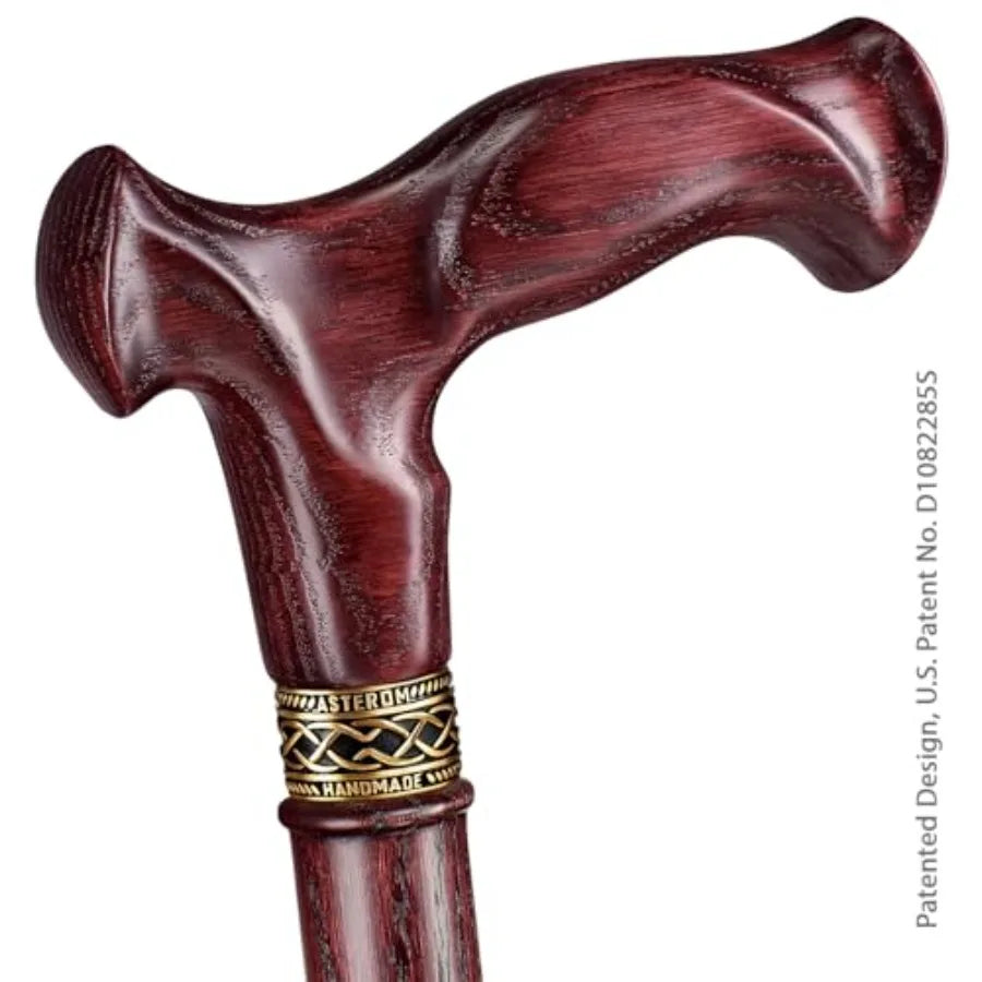 Walking Cane for Men Women - Handmade Ergonomic Wooden Canes with Comfort Grip for Daily Support and Stability Ideal for Senior