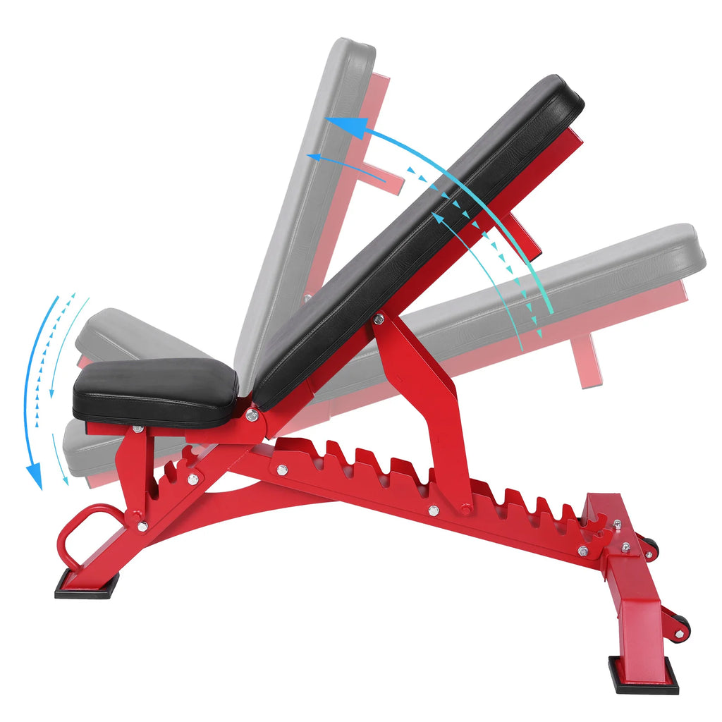 Adjustable Workout Bench with 1300LBS Weight Capacity Exercise Bench for Home Gym for Benches Press Strength Training Exercise