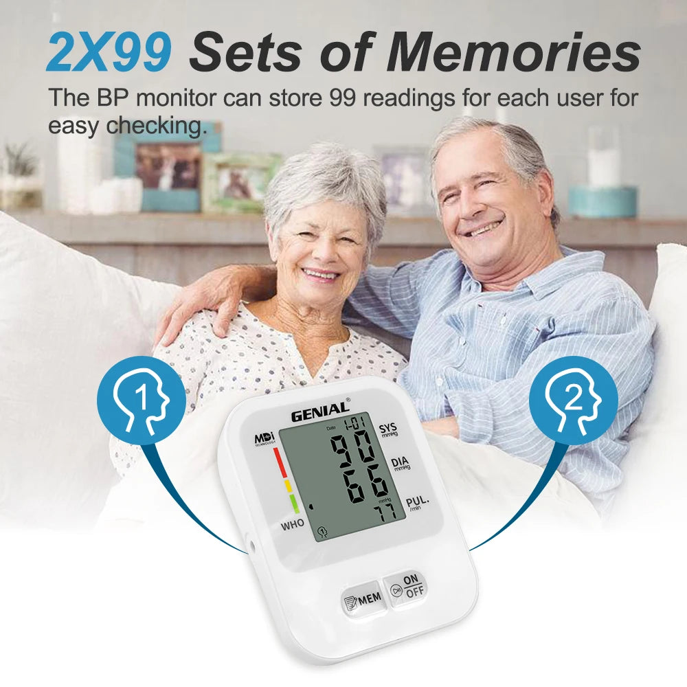 Arm Blood Pressure Monitor, Blood Pressure Machine Upper Arm Large Cuff(8.7"-16.5"), High Automatic Blood Pressure Monitors Cuff
