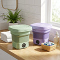 8L Folding Mini Washing Machine Portable Small Collapsible Washer Compact Lightweight Electric Washing Machine for Small Clothes