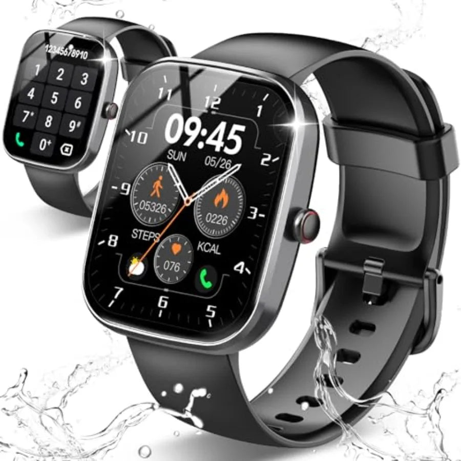 Smart Watch for Men Women with Answer/Make Call 1.91 HD Screen Heart Rate Sleep Steps Monitor 100+ Sports Fitness Tracker IP68