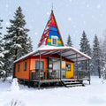 Expandable Prefab Tiny Home - 40ft Portable Container House with 3 Bedrooms 1 Kitchen & Bathroom Perfect for Off-Grid Adventures