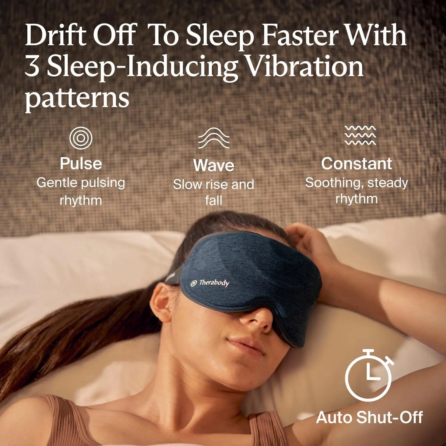 Ultra-Comfortable Blackout Sleep Eye Mask with Gentle Vibration Massager for Stress Relief and Better Sleep