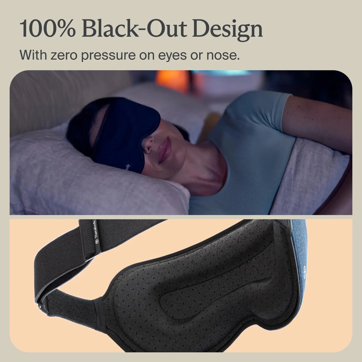 Ultra-Comfortable Blackout Sleep Eye Mask with Gentle Vibration Massager for Stress Relief and Better Sleep