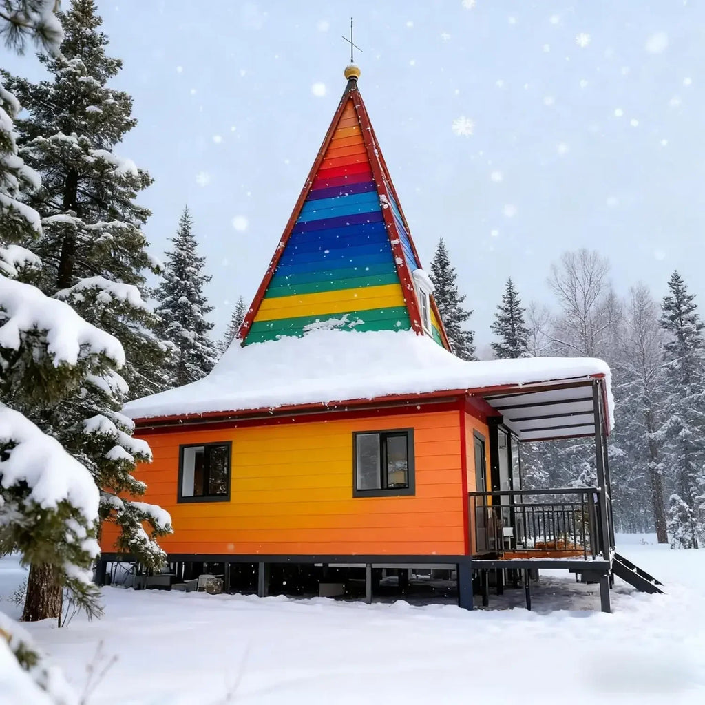 Expandable Prefab Tiny Home - 40ft Portable Container House with 3 Bedrooms 1 Kitchen & Bathroom Perfect for Off-Grid Adventures