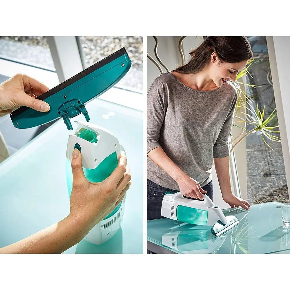 Long-Handled Window Vacuum Cleaner Set with Washers, 35-Minute Electric Cleaning Kit