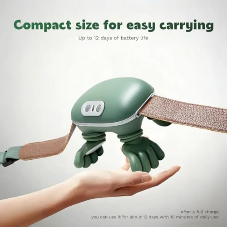 N7 Bionic Neck and Shoulder Massager Heated Real-Hand Massagers with Fingers for Back Muscle Pain Relief Portable Lightweight D