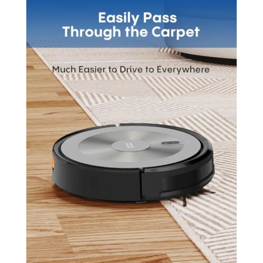 Robot Vacuum and Mop Combo 5000Pa 3-in-1 Robotic Vacuum Cleaner with Brushless Motor Tangle-Free Design Smart App and Alexa Con