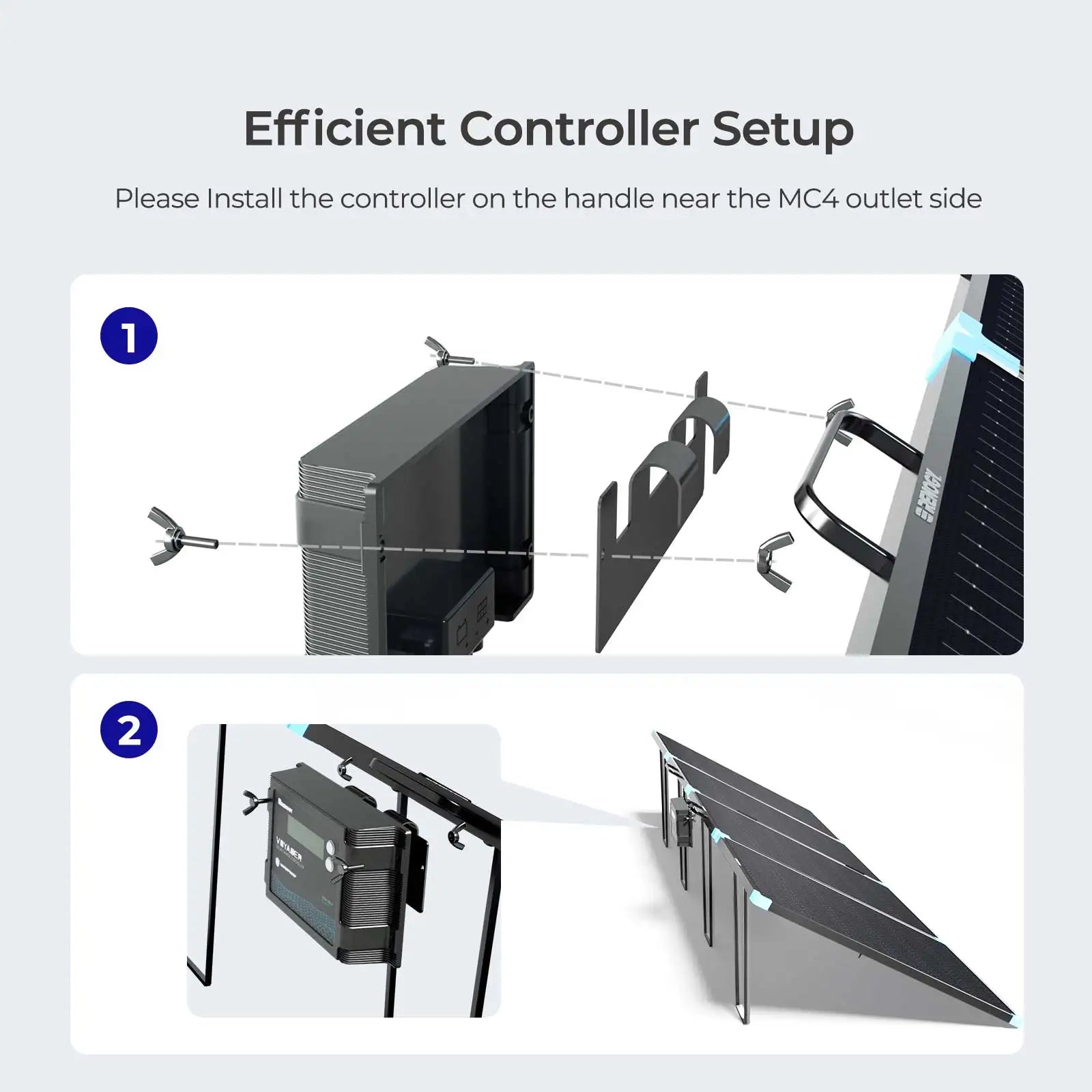 Renogy 220W Foldable Solar Panel Suitcase, Portable 23% High-Efficiency, IP67 Waterproof for RV Camping Power Station