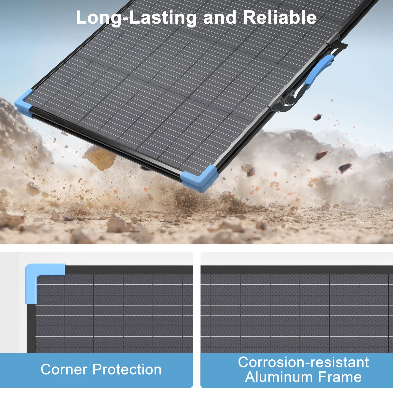 EPOWO 220W Portable Foldable Solar Panel Kit Complete Solar Power Station Generator Charger for Car Boat Caravan Camping Outdoor