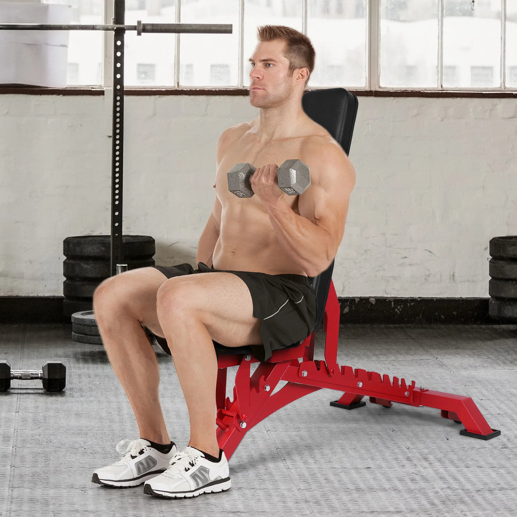 Weight Bench Adjustable Workout Bench Exercise Bench for Home Gym Dumbbell Fitness Exercise 1300 LB Stable Incline Decline Bench