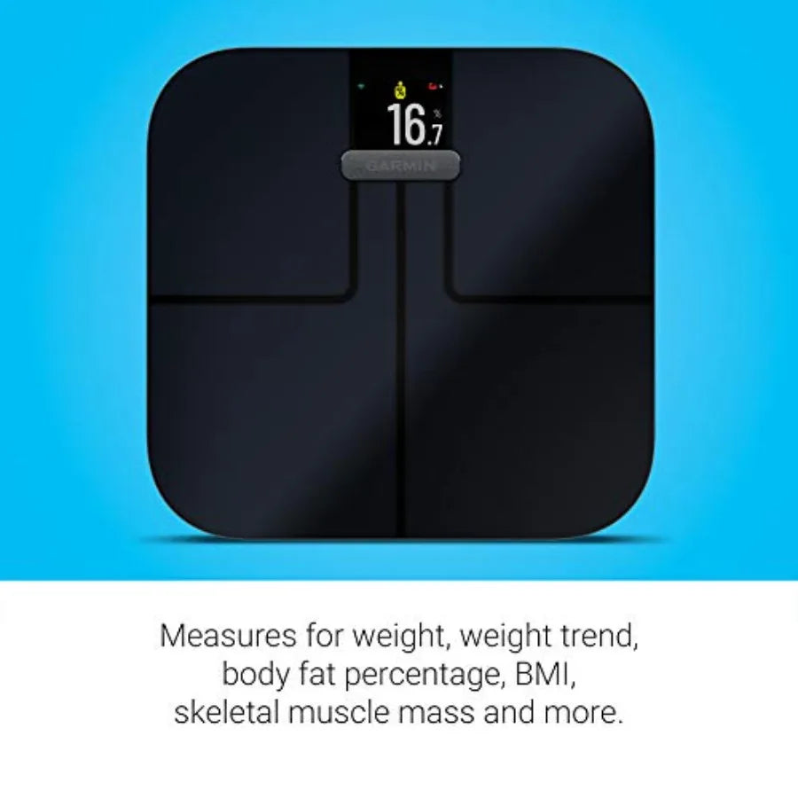 Index S2 Smart Scale with Wireless Connectivity Measure Body Fat Muscle Bone Mass Body Water% and More Black 010-02294-02