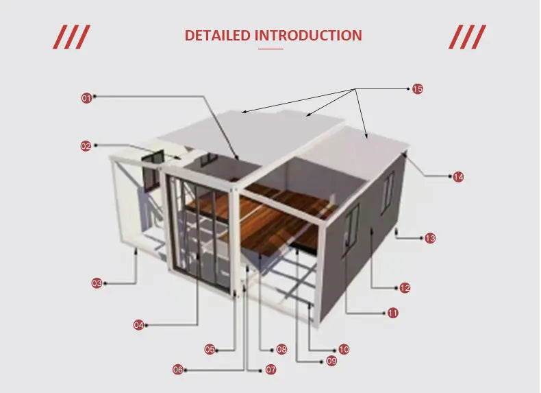 Customized Mobile Tiny House 3 4 Bedroom Folding Prefabricated Homes 20ft 40ft Luxury Expandable Container House