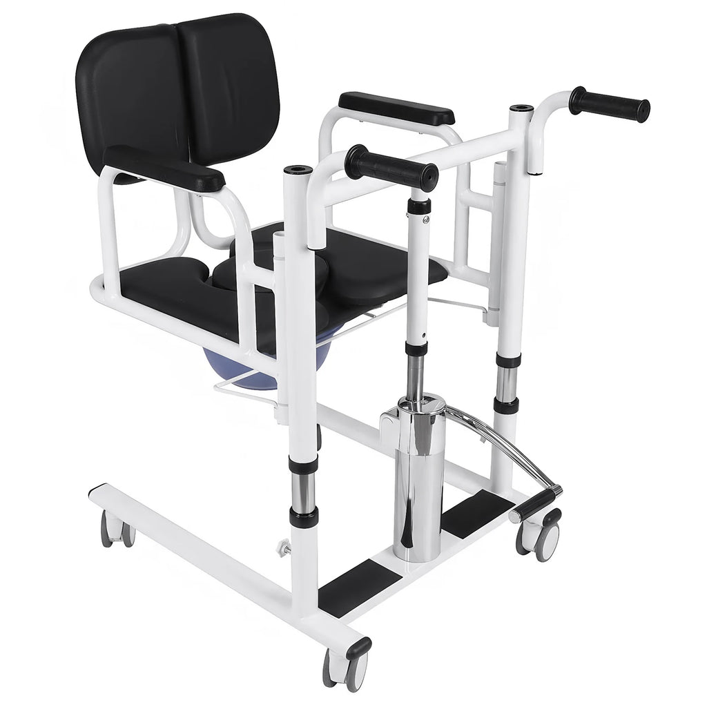 Bed To Toilet Transfer Lifting Chair with Chamber Pot Patient Lifts Sits On Toilet Chair For Paralyzed Patients Safety Equipment