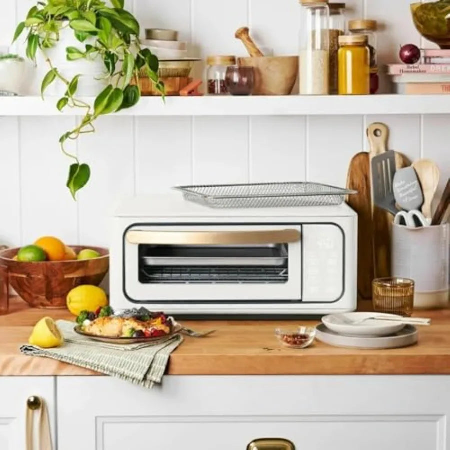 15L 9-Slice Infrared Convection Air Fryer Toaster Oven 10-in-1 Functions for Air Frying Toasting Baking Broiling Stainless Stee